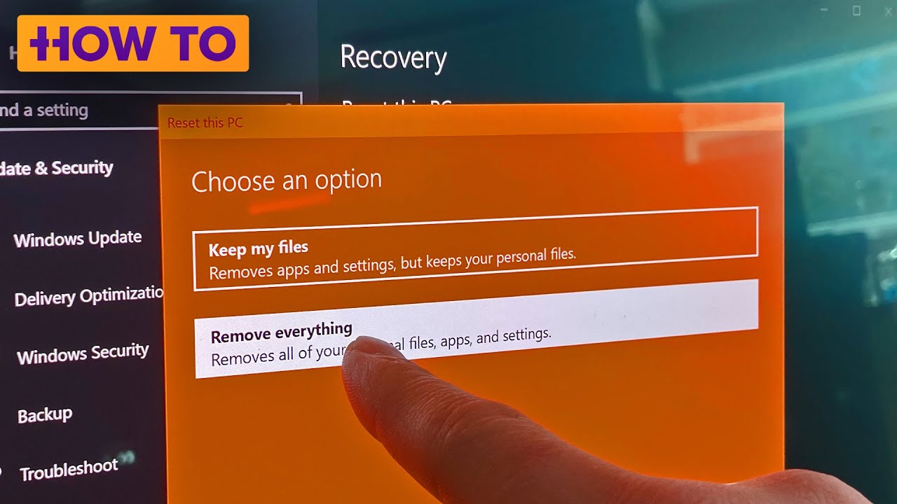 how to recover my pc windows 10