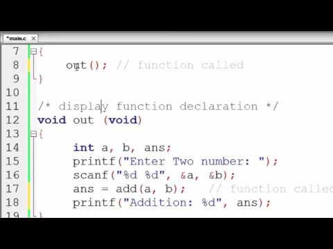 125. Nesting of Function in C Programming (Hindi)