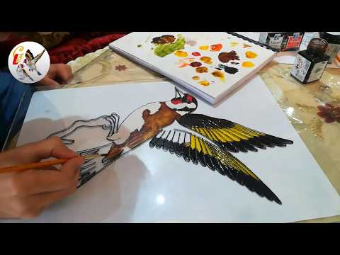 فيديو: كيفية رسم طائر الحسون