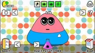 Pou Game Level 1000 | adult potion | pou gameplay