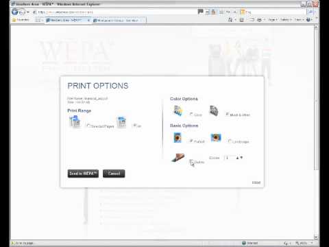 How to Use the Web Upload Feature and Check Your WEPA Account Online