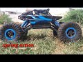 testing the // RC ROCK CRAWLER // dropping down,hill climbing,spring action,water test