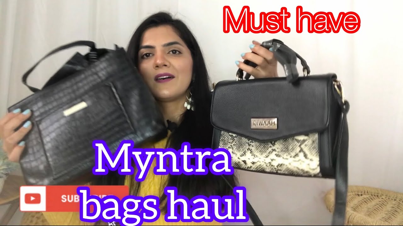 Myntra Handbag & Sling Bag Haul / College & Office Bags / Must Have /  Rajveerpunni - YouTube