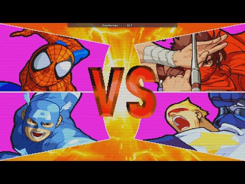 MVC1 - SPIDER-MAN/CAPTAIN AMERICA VS STRIDER HIRYU/CAPTAIN COMMANDO!