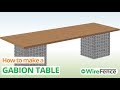 How to Make a Gabion Table (Simple Way) | WireFence