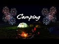 *Fireworks* Camping at Night ASMR Ambience