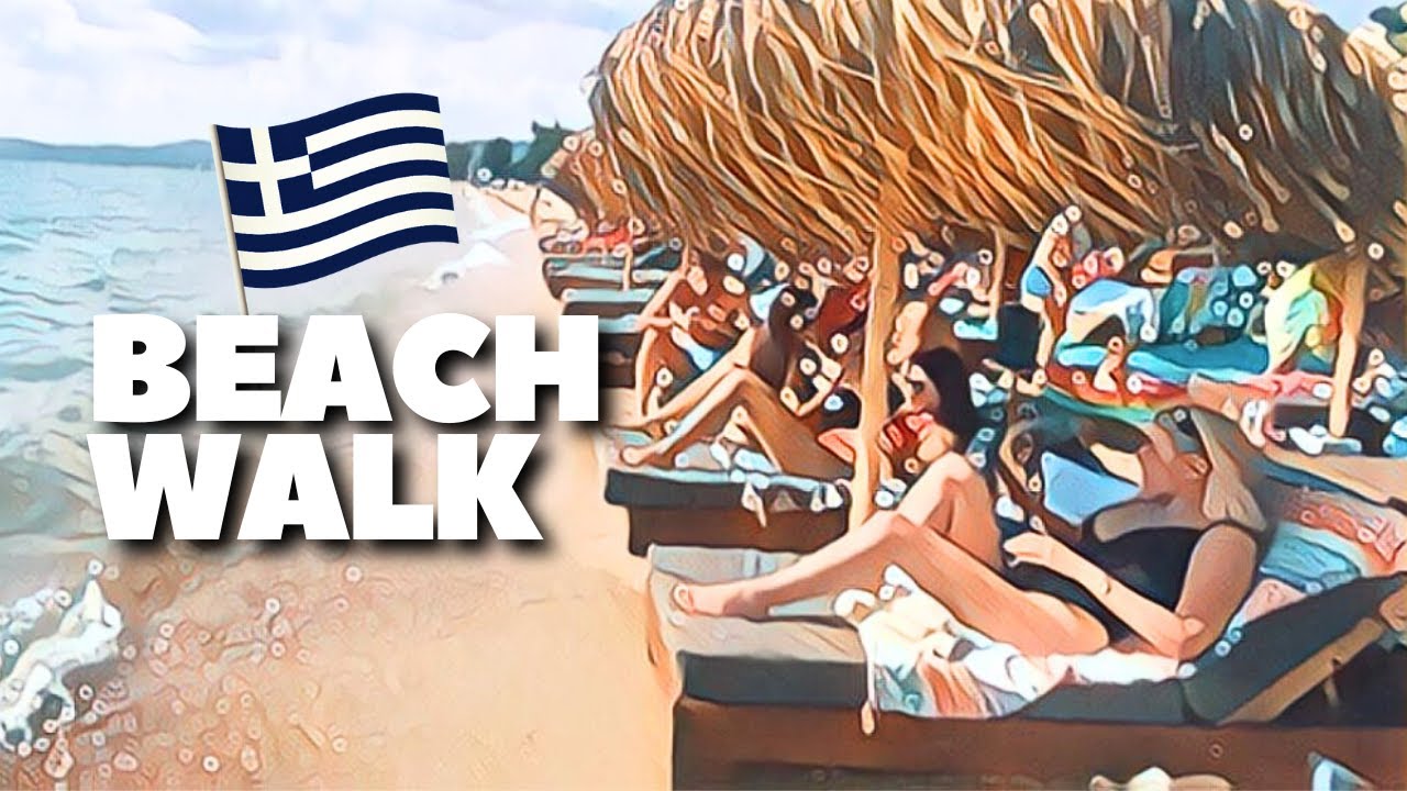 BEACH WALK GREECE🏖️bikini beach🏖️SUMMER PARADISE BEACH