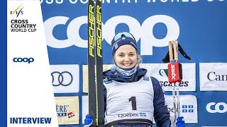 Stina Nilsson | 'I really like the conditions' | Ladies' Mass Start | Québec | FIS Cross Country