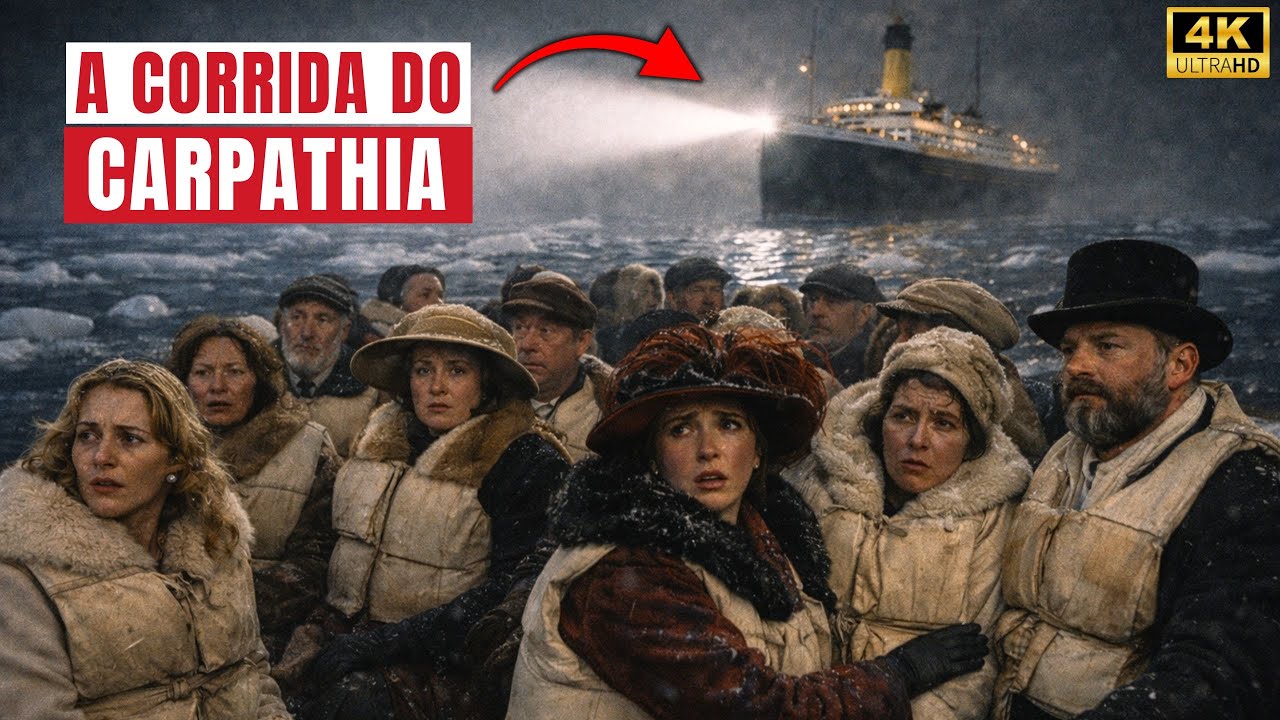 Os 90 MINUTOS Que SALVARAM CENTENAS DE VIDAS Do TITANIC | A Corrida Do Carpathia Contra O Gelo
