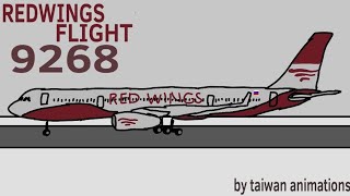 REDWINGS FLIGHT 9268 ANIMATED IN COUNTRYBALLS