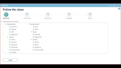 Inventory System and Asset Tracking | Data Import