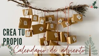 DIY CALENDARIO DE ADVIENTO l Haz tu propio calendario + ideas regalo