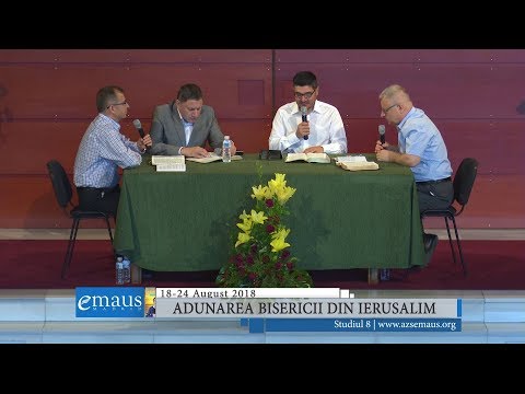 Studiul 8 - Adunarea bisericii din Ierusalim | 18-24 august 2018