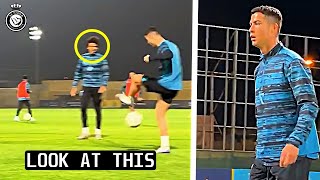 Cristiano Ronaldo Show his SKILLS ✨ to Al Nassr Teammates in Training !