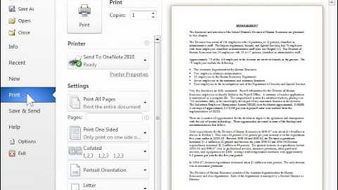 Print Only Odd or Even Pages - Word 2010