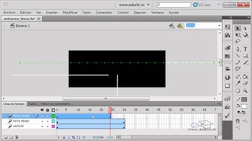 Curso de Flash CS5. 12.5. Animacion de lineas.