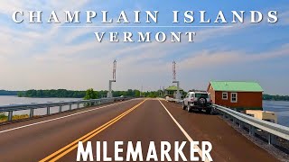 [4K] LAKE CHAMPLAIN ISLANDS  Burlington, Vermont  4K Relaxing Scenic Island Driving Tour