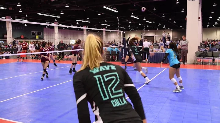 2018 Girls Junior National Championships Sarah Colla Wave Volleyball Outside Hitter