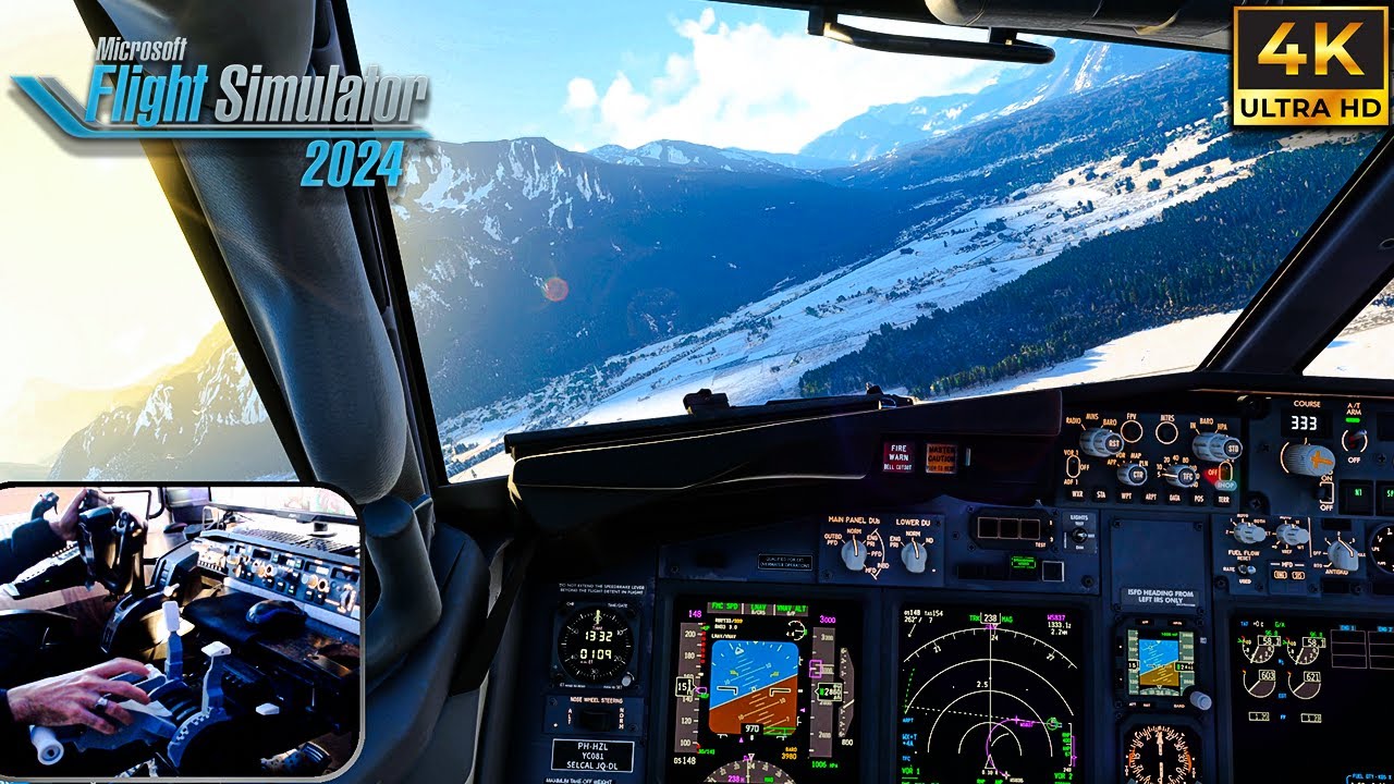 CIRCLE TO LAND SALZBURG! | Full Flight from Amsterdam | PMDG 737-800 | Flight Simulator 2024 | 4K