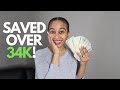 HOW I SAVED OVER 30K | SAVING AND BUDGETING TIPS