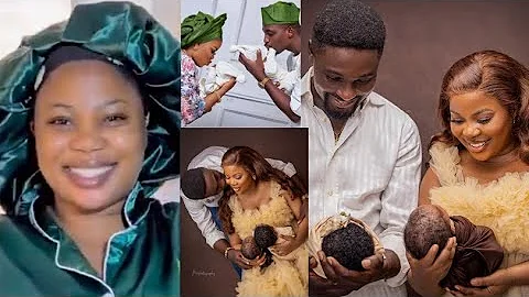 Actress Seyi Edun & Her Husband Niyi Johnson Melt The Heart Of Many As They Reveal Their Twins F..