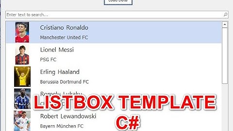 [DEVEXPRESS] How to using ListBox Template Winfom C#