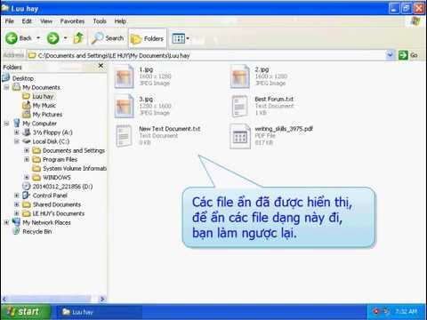 Video: Cách Hiển Thị Các Thư Mục ẩn Trong Windows XP