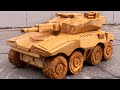 40 Days Process Crafting Super Tanks For His Son - Amazing Woodworking Project