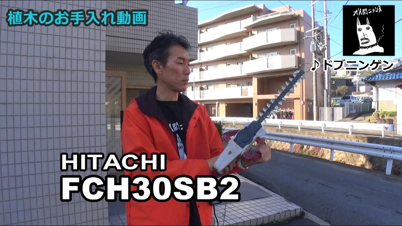 生垣、植木の手入れのヘッジトリマー（ＨＩＴＡＣＨＩ－ＦＣＨ30ＳＢ2） 植木のお手入れ動画 HITACHI FCH30SB2 生垣バリカン その1 - YouTube