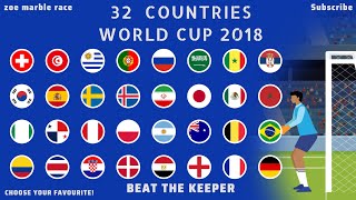 WORLD CUP 2018 Beat The Keeper Marble Race    Group Stage