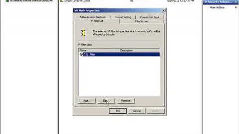 To configure IPSec Policy