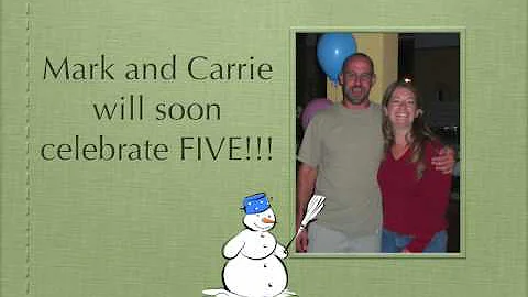 Randy and Linda's Green Christmas Card
