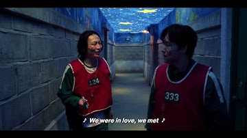 Squid Game Season 3 player 124 and player 333 love scene #squidgame #netflix