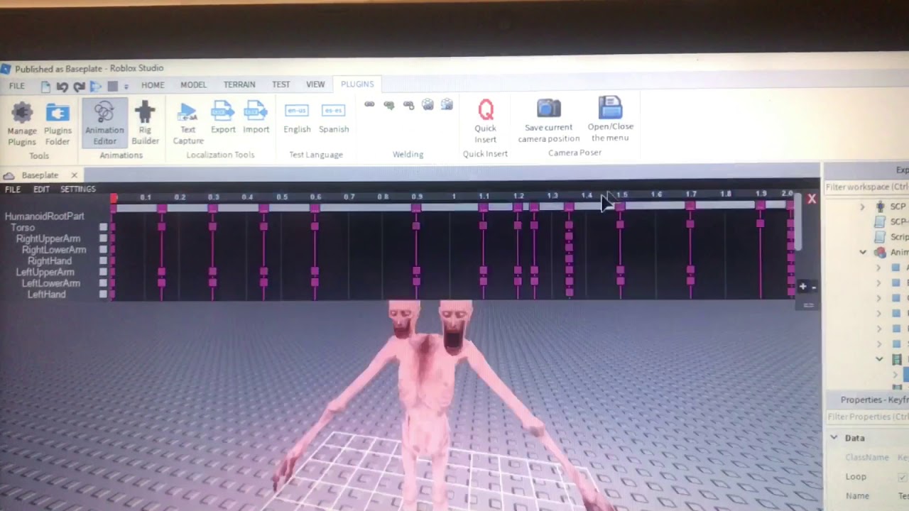 How To Add Animation To Scp 096 Roblox Studio Read Description - roblox studio scp 096 npc youtube