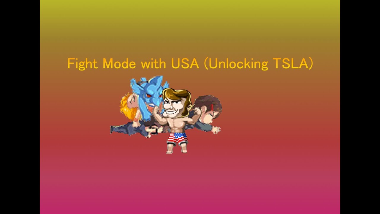 Head Soccer : Unlocking TSLA (Fight Mode with U.S.A)