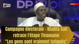 Campagne électorale - Khalifa Sall retrace l'étape de Tivaouane