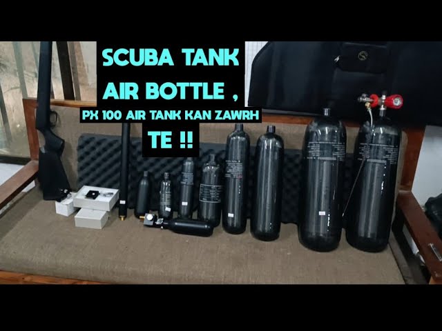 PX 100 BIG AIR TUBE, CARBON FIBER TANK, ALUMINIUM BOTTLE Z VALVE, REGULATOR #SILAI #SILAI ZAWRHNA