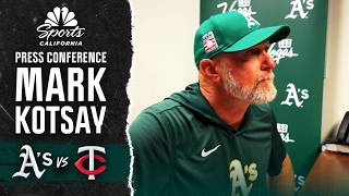 Athletics' Mark Kotsay commends solid relief outing by Luis Morales despite loss | NBC Sports CA