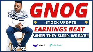 100KChallenge | GNOG STOCK UPDATE ??? | Stock Lingo: Earnings Beat