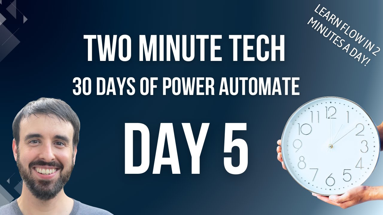 Two Minute Tech - Using Power Automate Templates - YouTube