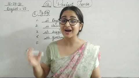 CLASS VI ENGLISH 16-09-2021 BY MS. SHWETA SHUKLA