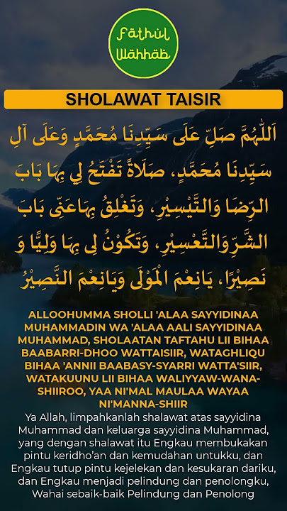 sholawat taisir #shorts