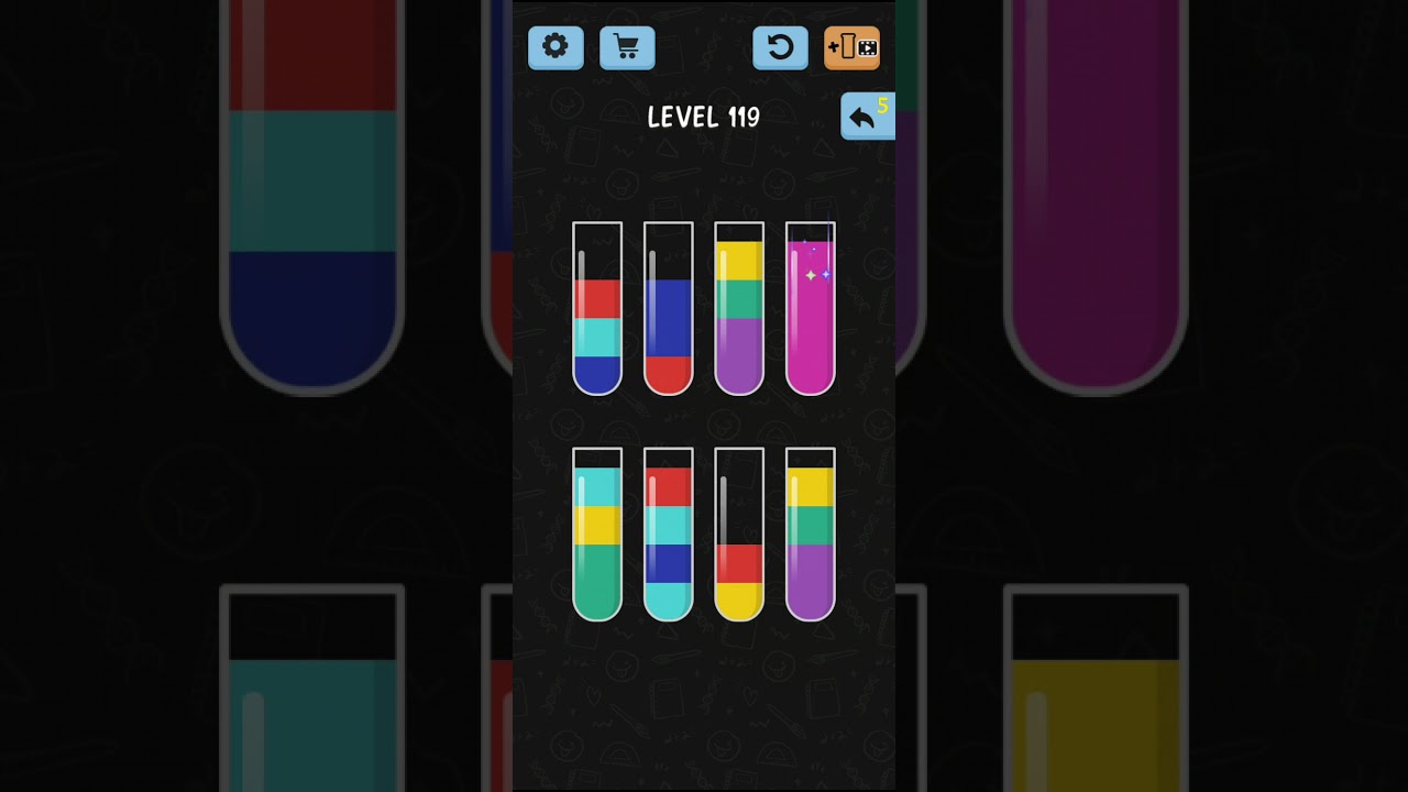 Water Color Sort level 119 YouTube