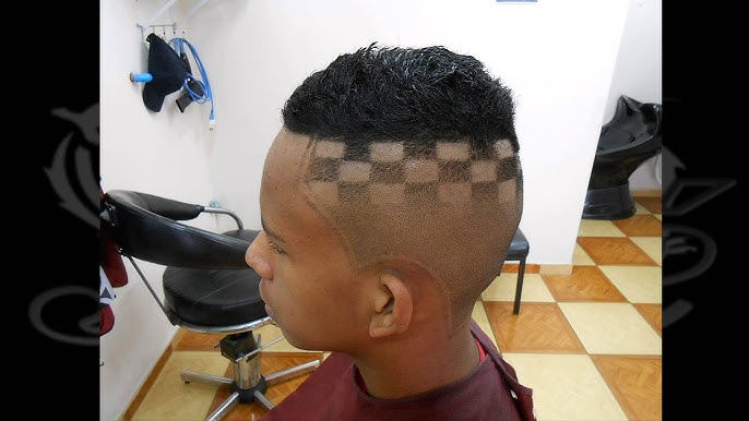 CORTE DE CABELO MASCULINO - XADREZ SOMBREADO - JAÉ ARTE BLACK 