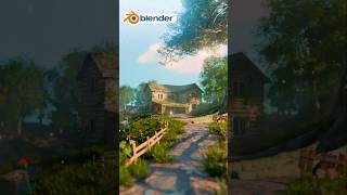 Making Beautiful Environment Forest House In Blender 4.2