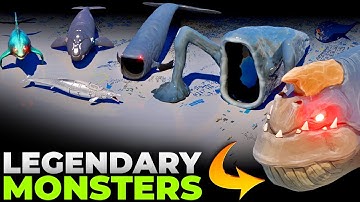 Legendary Sea Monsters Size Comparison 3D | Thorned Whale vs Bloop vs SCP-169 vs Sea Eater
