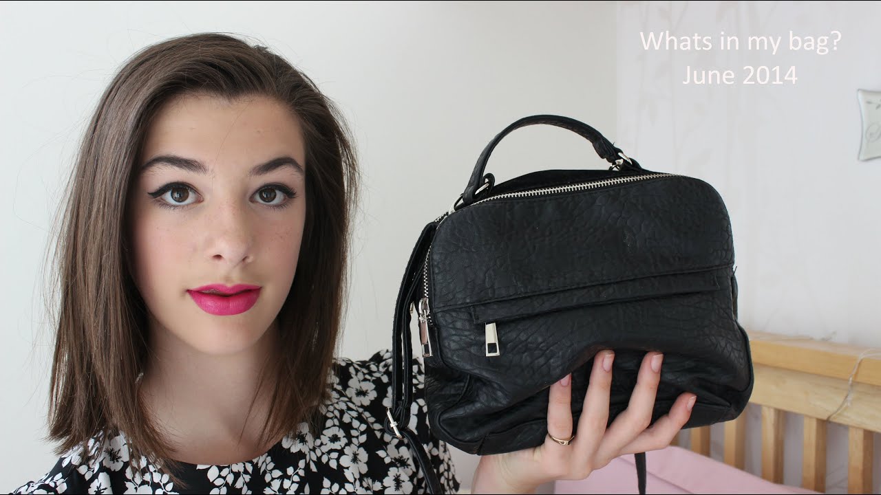 Whats in my bag? June 2014 | Aimee McGuire - YouTube