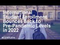 International Student Enrollment Bounces Back to Pre Pandemic Levels in 2022