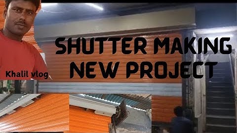 installation gear shutter | tutorial making Shutter | rolling shutter fitting//gear shutter