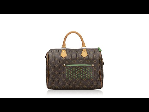 100% AUTHENTIC LTD. EDITION LOUIS VUITTON MONOGRAM PERFORATED SPEEDY 30  GREEN